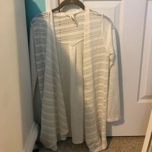 bethany mota white open sweater